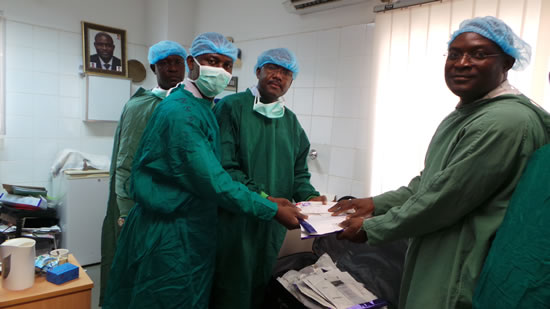 Accessories provided by Wilson Cook and Boston Scientific were given to the hospital’s doctors. These donations provide extra supplies that are much appreciated by the staff. 