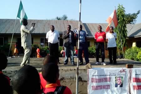 The Award ceremony of the 2014 Tanimu Foundation Scholarship Presentation.