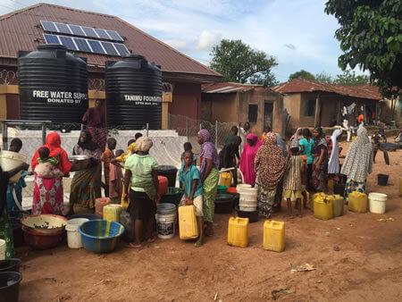 water project - waiting in line