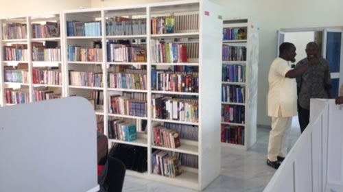 Library bookstacks